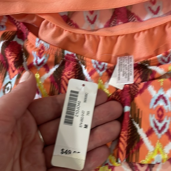 NWT medium La vie en rose Aqua tankini top - Picture 3 of 5